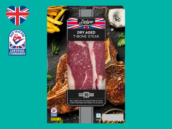 Deluxe Dry Aged British Beef T-Bone Steak