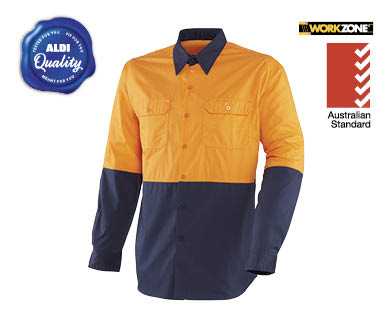 Men's Hi-Vis Work Shirt – Long Sleeve