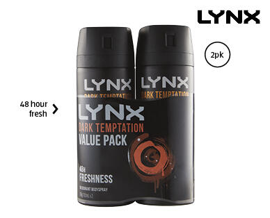 Lynx Body Spray 2 x 106g