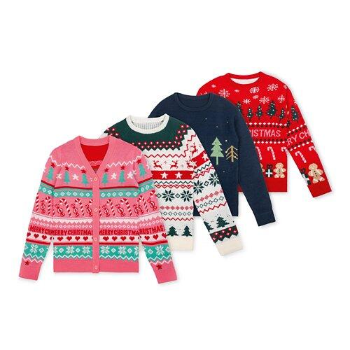 UP 2 FASHION WOMEN Damen-X-Mas-Pullover/Cardigan