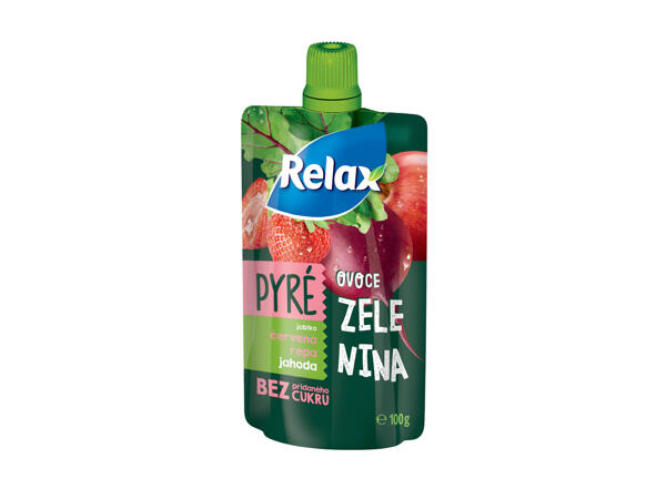RELAX SNACK OVOCNÉ A ZELENINOVÉ PYRÉ