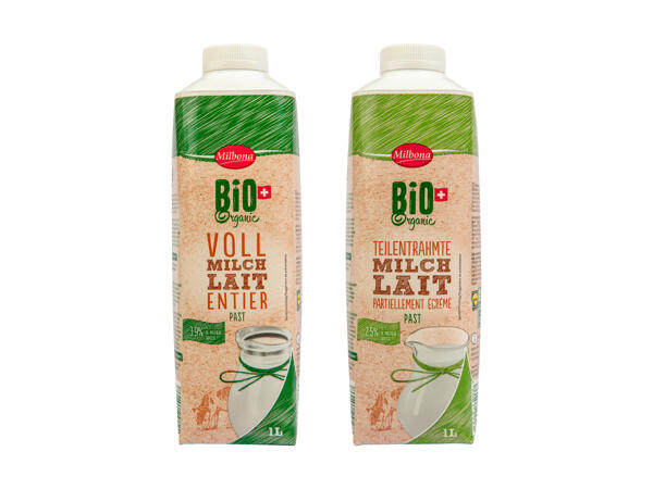 Lait drink bio 2,5%/Lait entier 3,9%