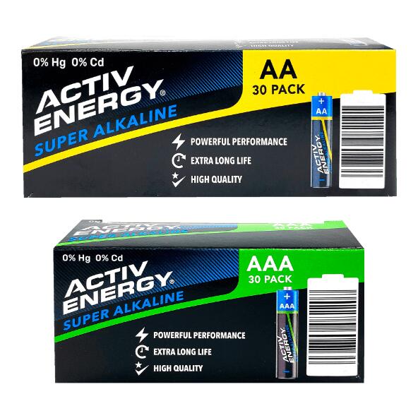 ACTIV ENERGY(R) Alkalibatterien, 30 St.