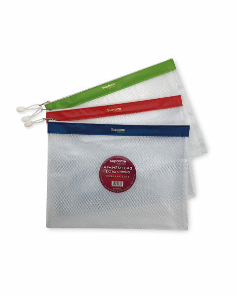 A4 Plus Mesh Bag 3 Pack