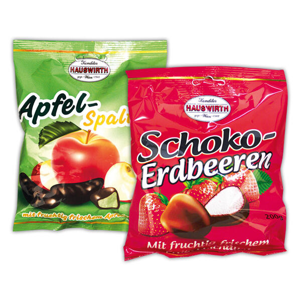 Schoko-Erdbeeren / Apfel-Spalten