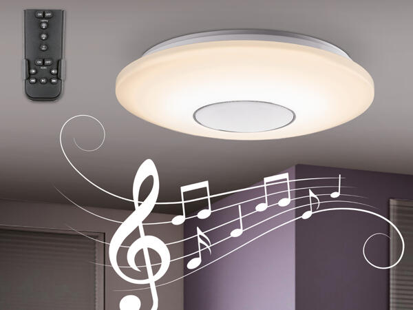 LED-Deckenleuchte mit Bluetooth-Lautsprecher