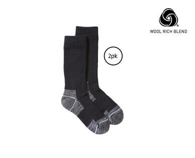 Adult's Merino Wool Blend Hiking Socks 2pk