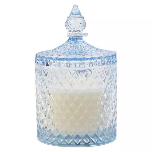 Glass Lid Luxury Candle - Sandalwood & Mint, 12 oz
