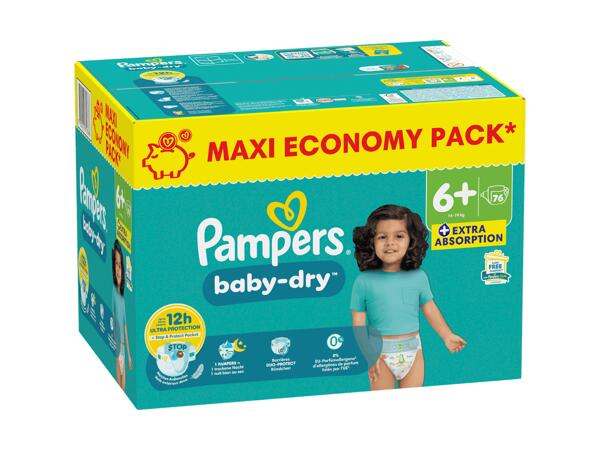Couches Pampers baby-dry pack maxi taille 6+
