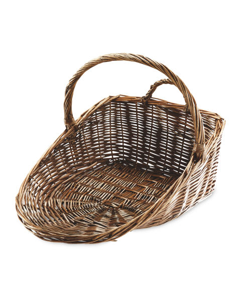 Easy Home Brown Log Basket
