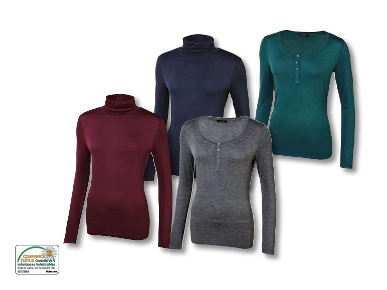 Pull thermique à col roulé/ tee-shirt à manches longues