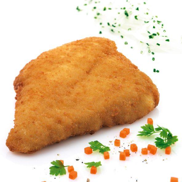 Store panerede fiskefileter