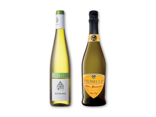Prosecco Spumante eller Riesling d'Alsace