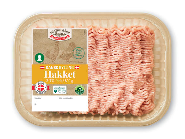 Dansk hakket grise- eller kyllingekød