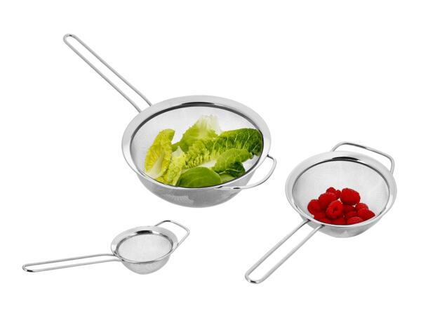 Silvercrest Stainless Steel Sieve Set - 3 Pieces