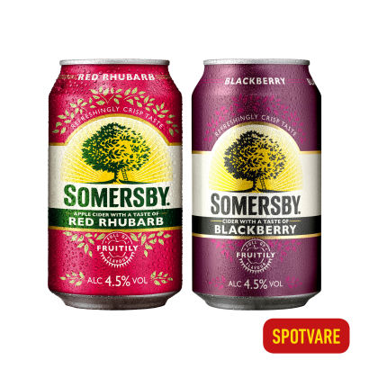 SOMERSBY 
 Rhubarb eller blackberry cider