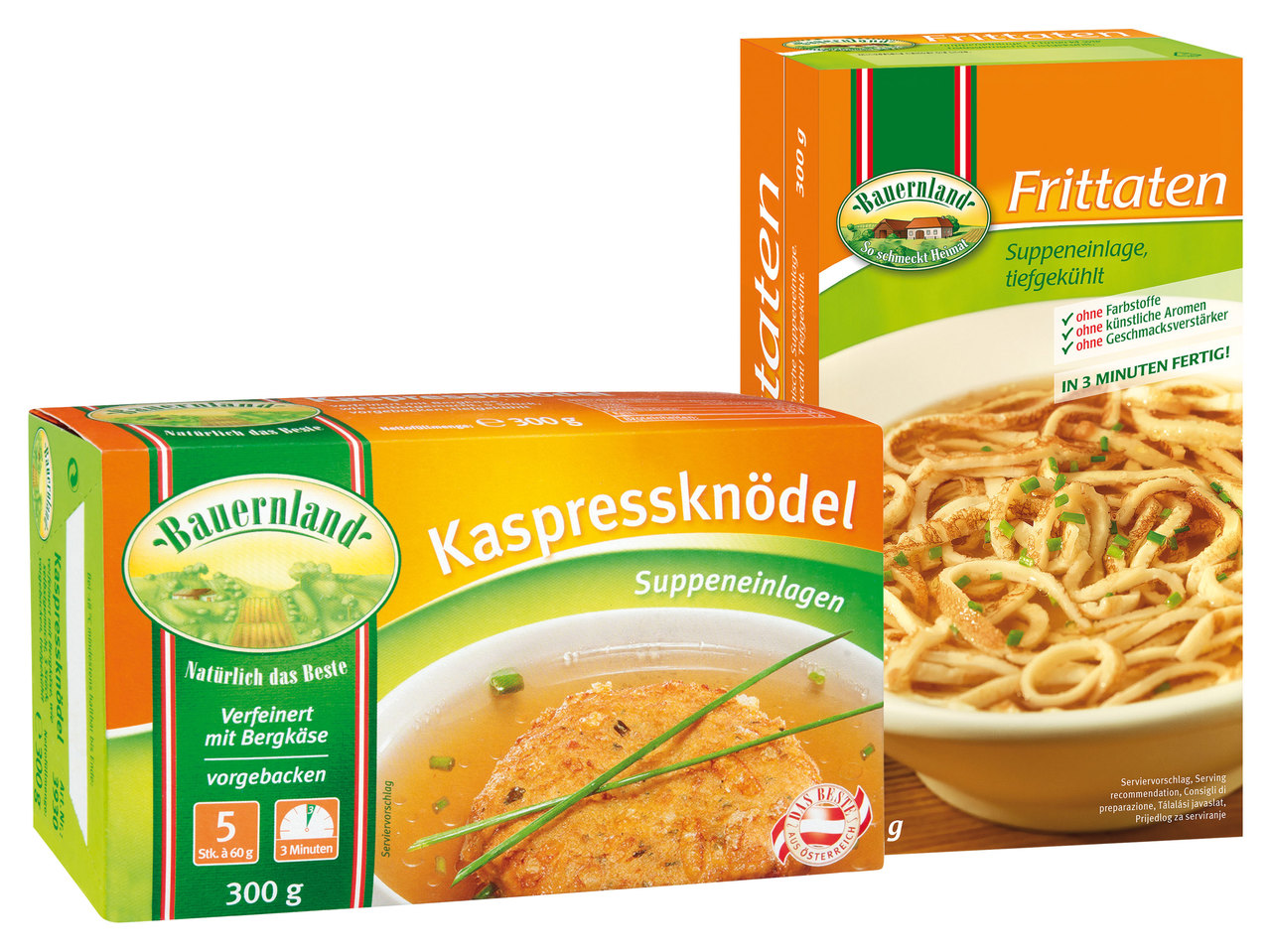 BAUERNLAND Kaspressknödel/Frittaten