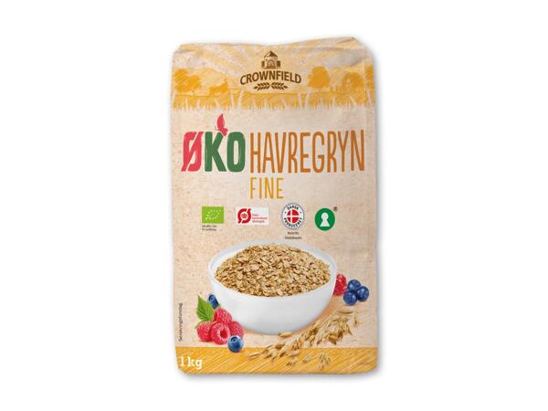 Økologiske finvalsede havregryn