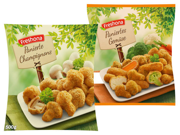FRESHONA Panierte Champignons/Paniertes Gemüse
