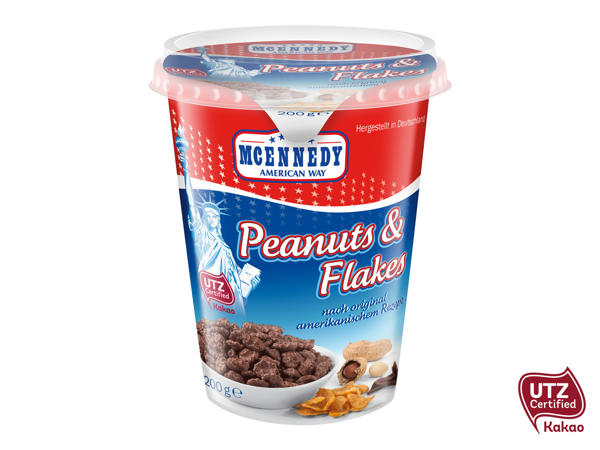 JORDNÖTTER & CORNFLAKES MED CHOKLAD