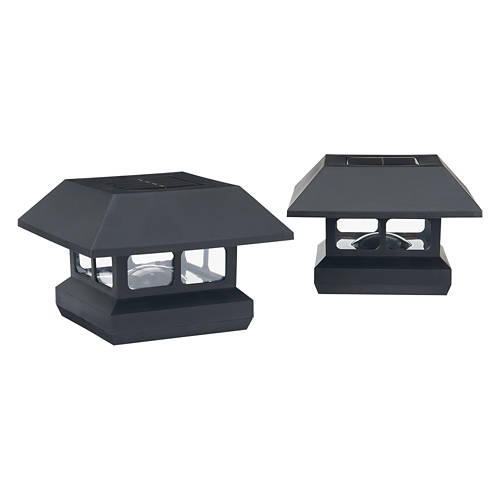 2 Pack Solar Deck Post Cap Light