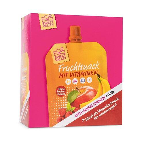 SWEET VALLEY Vitamin Snack, Apfel-Banane-Himbeere