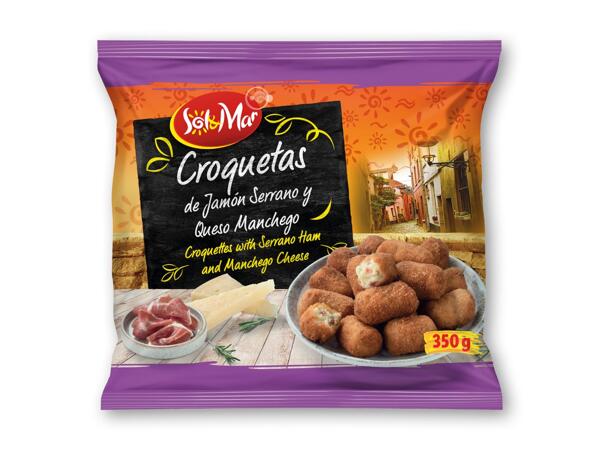 SOL & MAR Kroketter med torsk eller serranoskinke