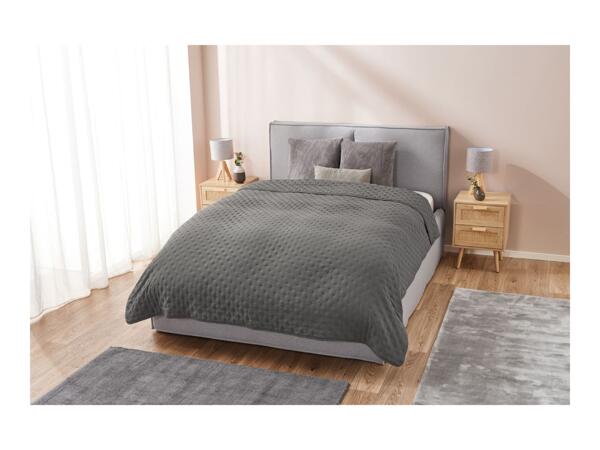 Livarno Home Dark Grey Bedspread