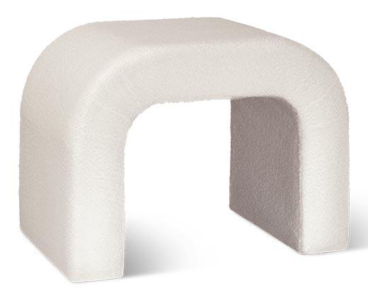 SOHL Furniture Boucle Ottoman