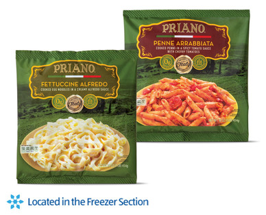 Priano Fettuccine Alfredo or Penne Arrabbiata