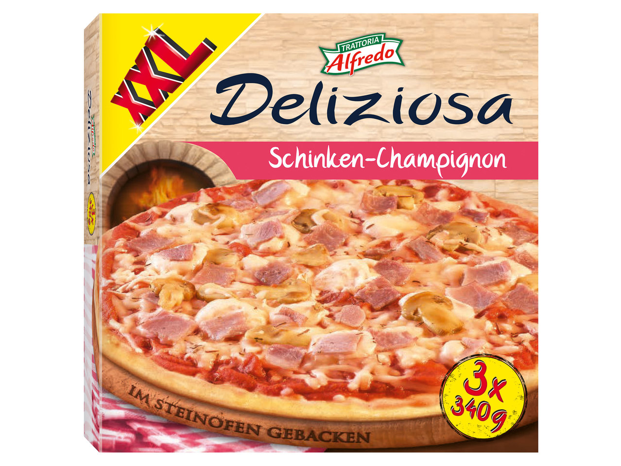 TRATTORIA ALFREDO Steinofenpizza 3x 340 g