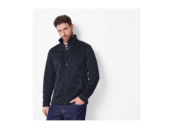 Esmara Men's Navy Knitted Fleece Jacket