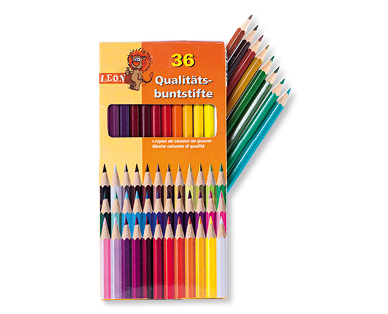 Crayons de couleurs vives LEON