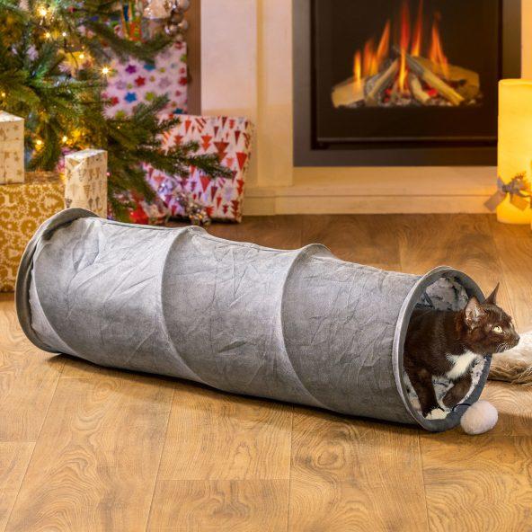 Tunnel de jeu de luxe pour animaux domestiques
