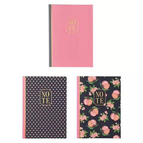 3 Pack Notebook Set - Dark Color