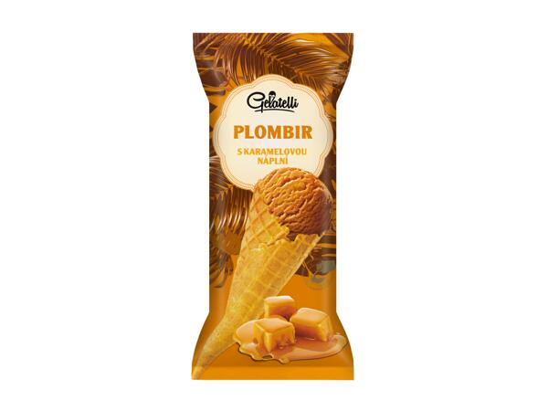 GELATELLI Zmrzlinový kornout plombir