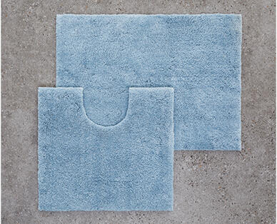 Microfibre Bath Mat 2pc Set