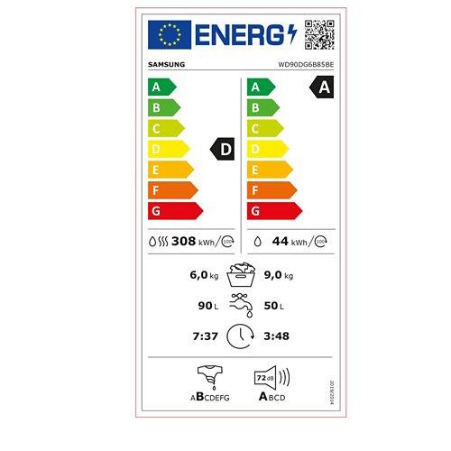 SAMSUNG Lave-linge séchant WD90DG6B85BEU5
