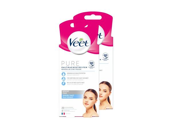 Strisce depilatorie a freddo Veet per viso