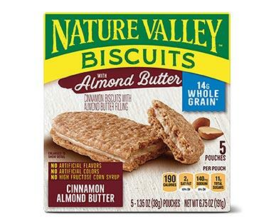 Nature Valley 
 Almond Butter or Peanut Butter Biscuits