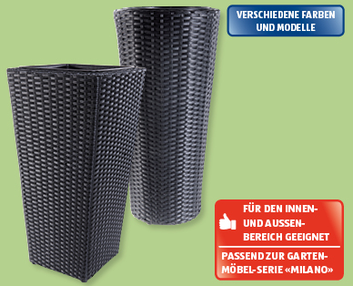 GARDENLINE(R) Terrassentopf in Rattan-Optik
