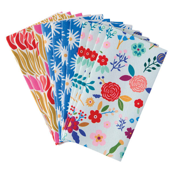 Crofton 12Pk Reusable Paper Towels, Bright Floral