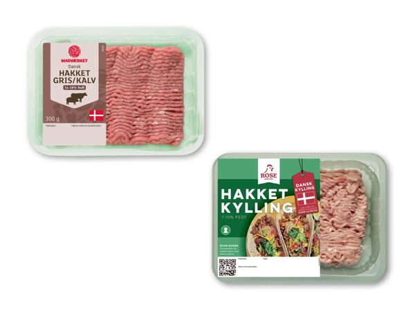 MADVÆRKET/ROSE Hakket kylling eller grise- og kalvekød