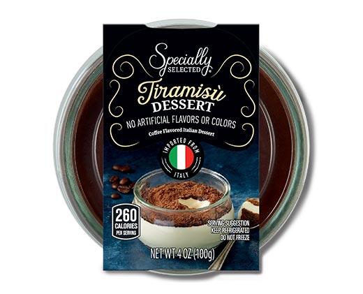 Specially Selected Imported Italian Dessert Tiramisu or Raspberry Mousse