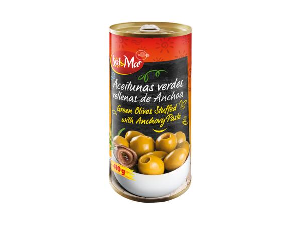 Green Olives stuffed with Anchovy Paste