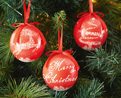 HAND CRAFTED BAUBLES 7PK