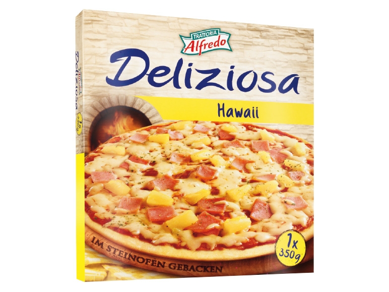 TRATTORIA ALFREDO Steinofenpizza Hawaii