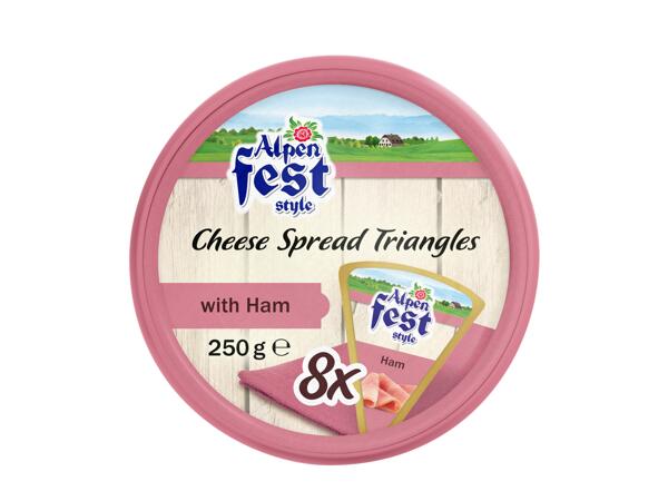 Cheese Spread Triangles