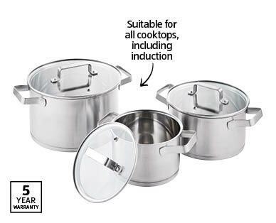 Pro Chef Stainless Steel Pot Set 3 Piece