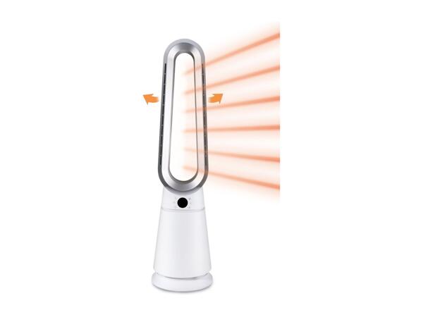 Silvercrest Bladeless Tower Fan Heater - White